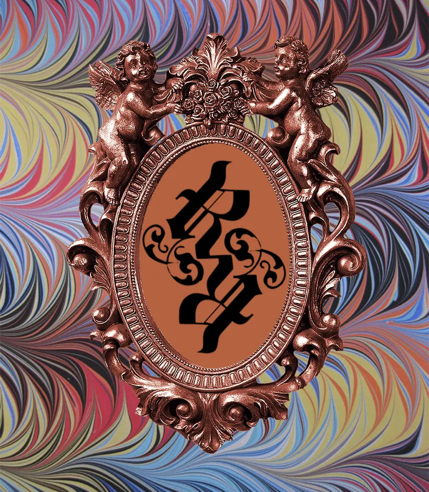 Radical Renaissance emblem in an ornate frame